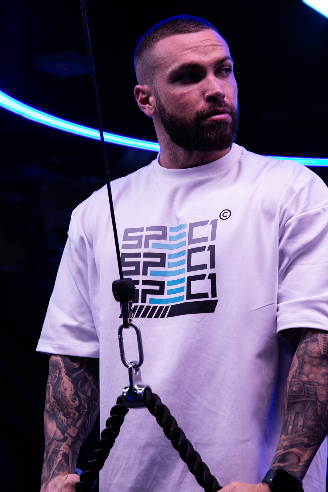 Spec 1 Oversized Tee - White