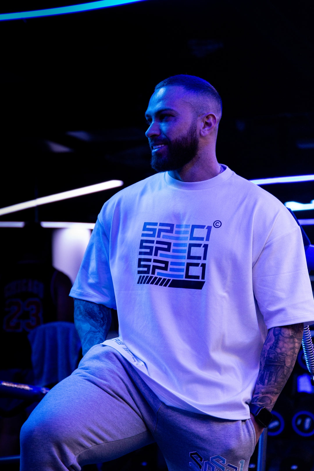 Spec 1 Oversized Tee - White