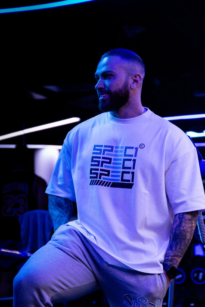 Spec 1 Oversized Tee - White