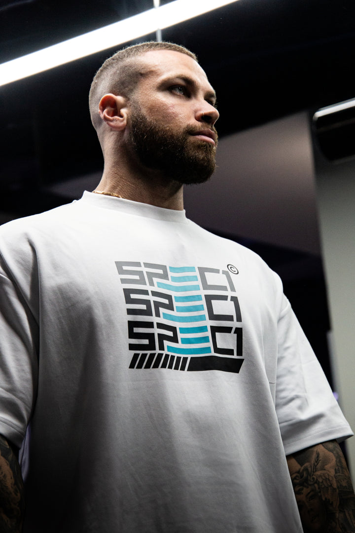 Spec 1 Oversized Tee - White